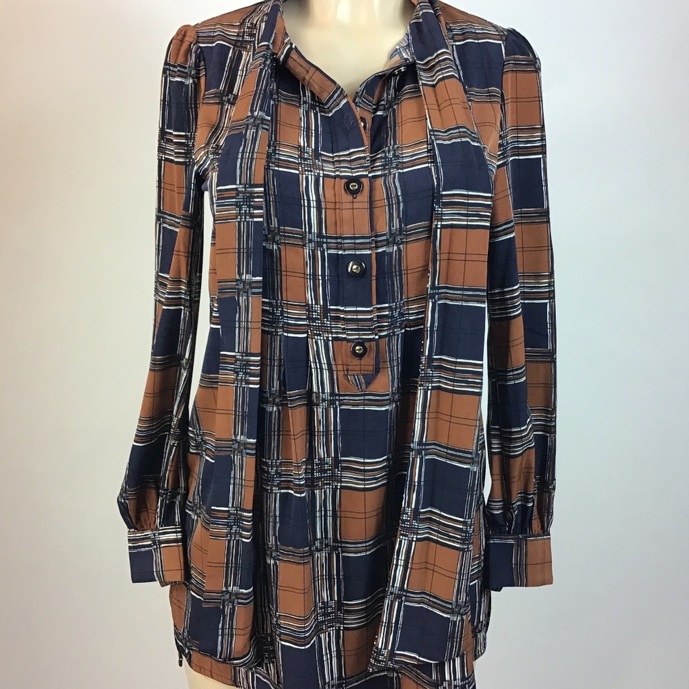 Baby doll Tory Women's Pullover Bow tie Blouse Size 6